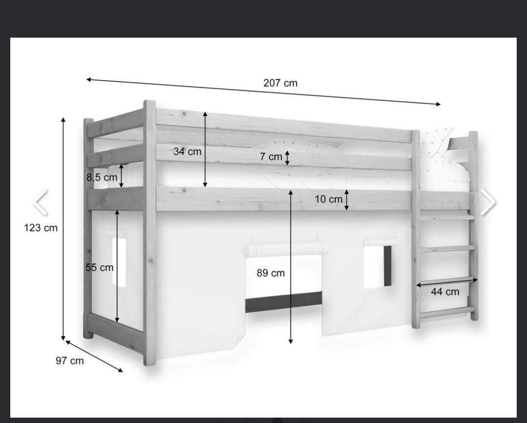 Detská vysoka posteľ - 2