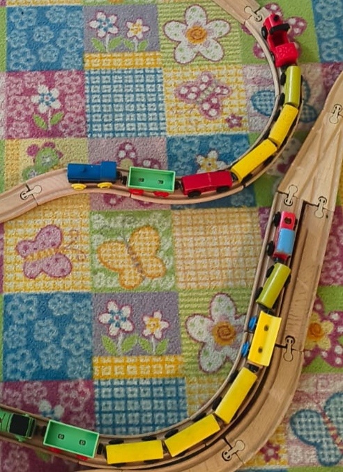 Drevené koľajnice s vláčikom - 2