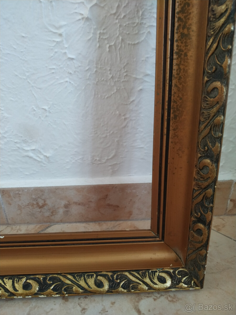 Starožitný drevený rám na obraz - 2