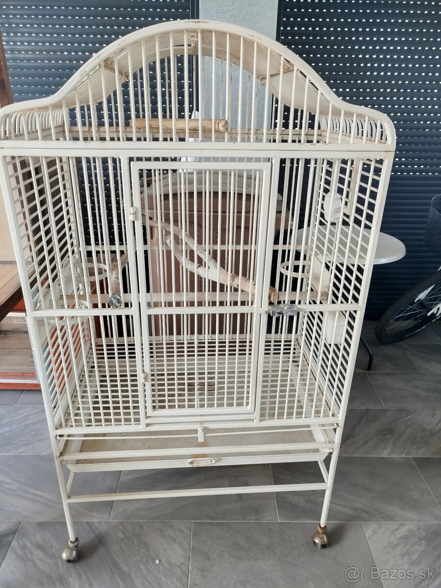 Pevná biela klietka pre žaka - 2