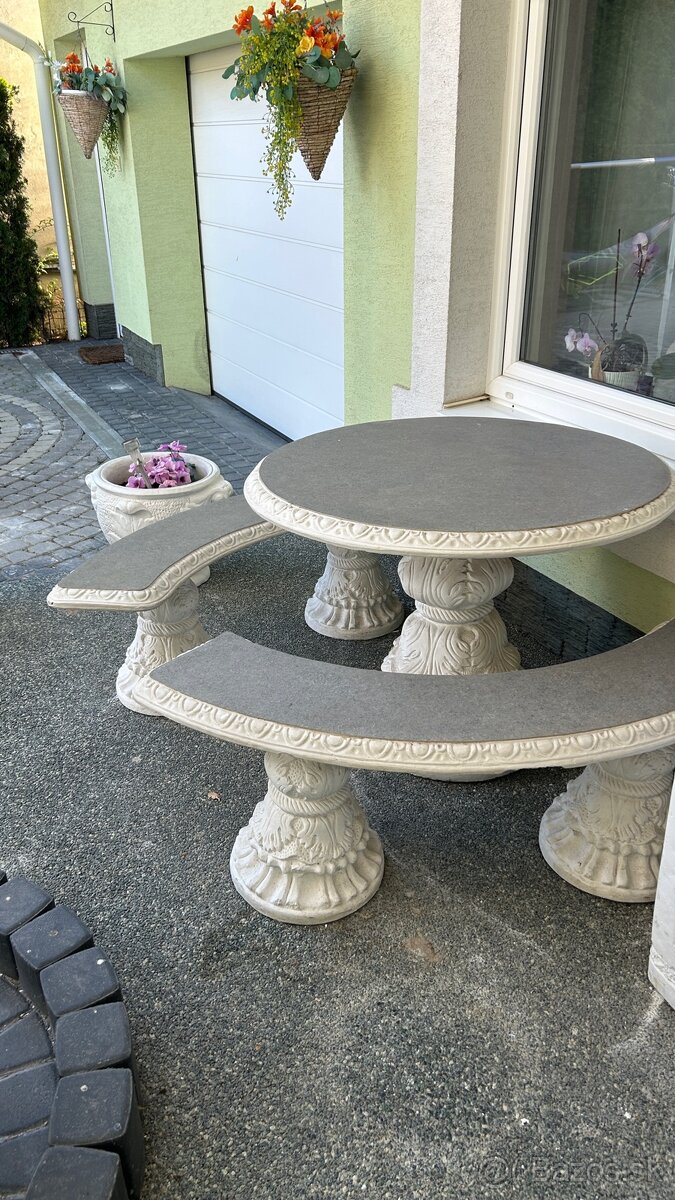 Kamenné barokové sedenie - 2