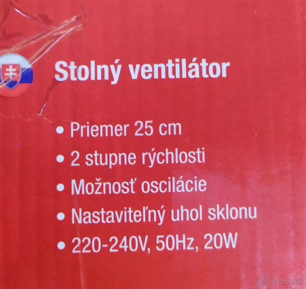 Stolný ventilátor – NOVÝ (25 cm) - 2