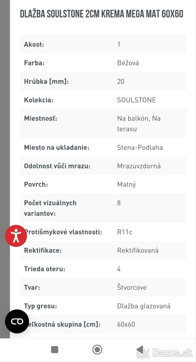 Vonkajšia dlazba - 2