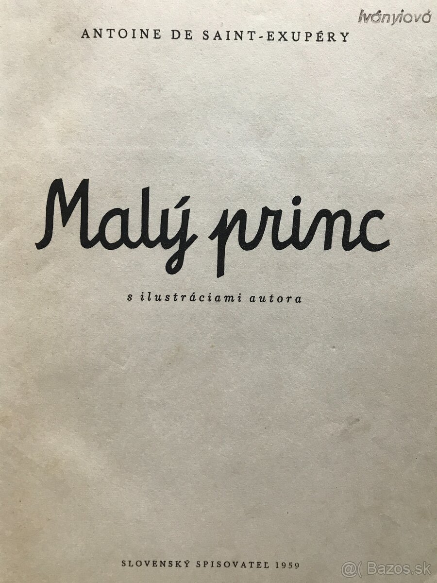 Malý princ - 1. vydanie - 2
