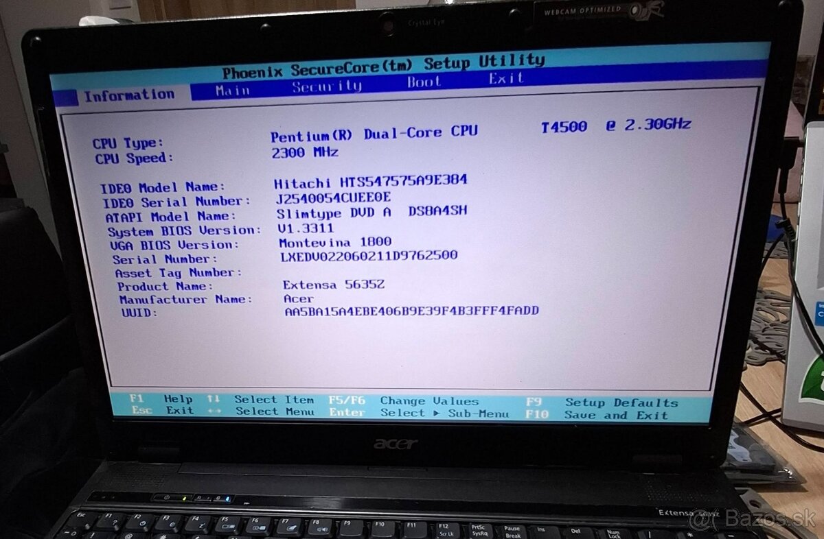 Predám Acer notebook - 2