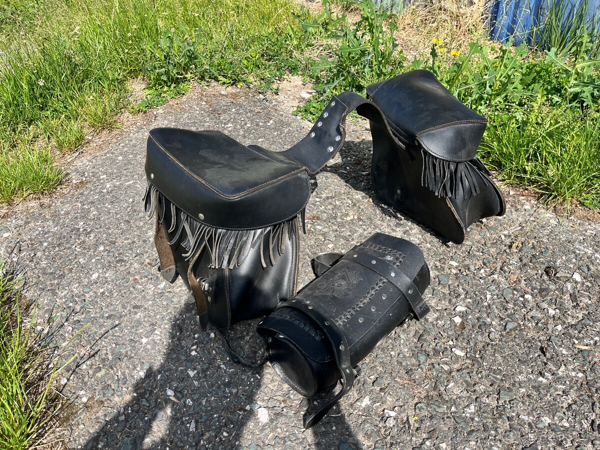 Kožene brašne na chopper - 2