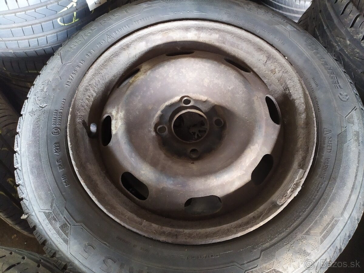 Zimná sada 15" 4x108 Peugeot 185/65 R15 - 2