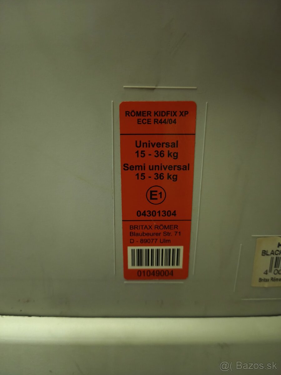 Autosedačka Britax Römer KIDFIX XP (15-36 kg) s ISOFIX - 2