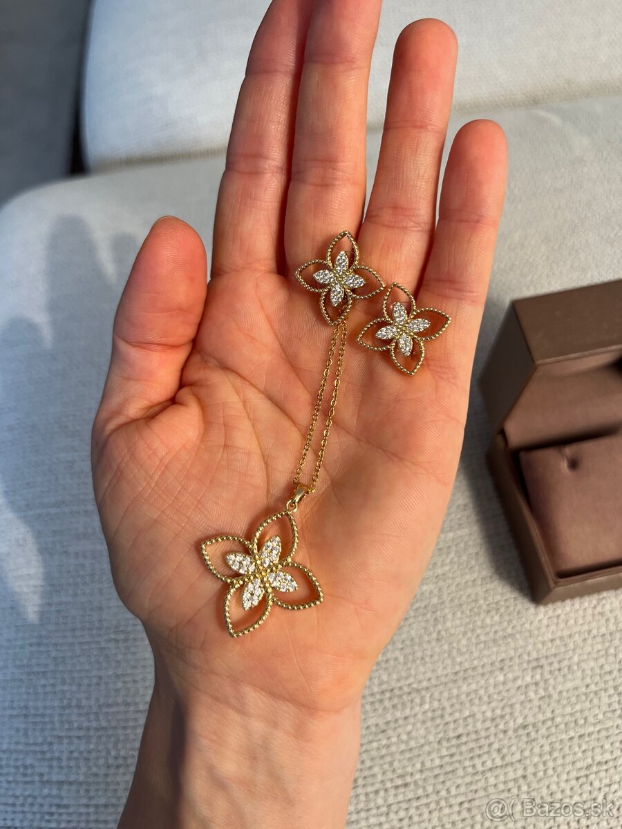 Náušnice + retiazka s príveskom - 2