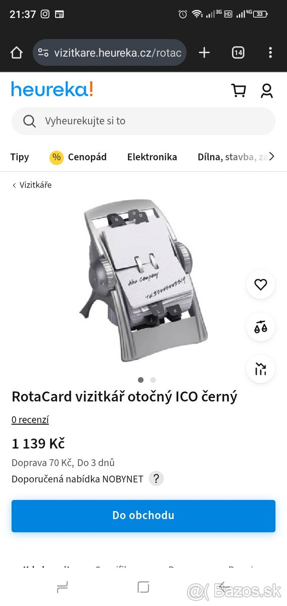 Rotacard rotačný vizitkar na stôl - 2