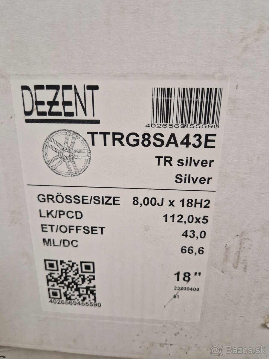8x18 5x112 Dezent TR - 2