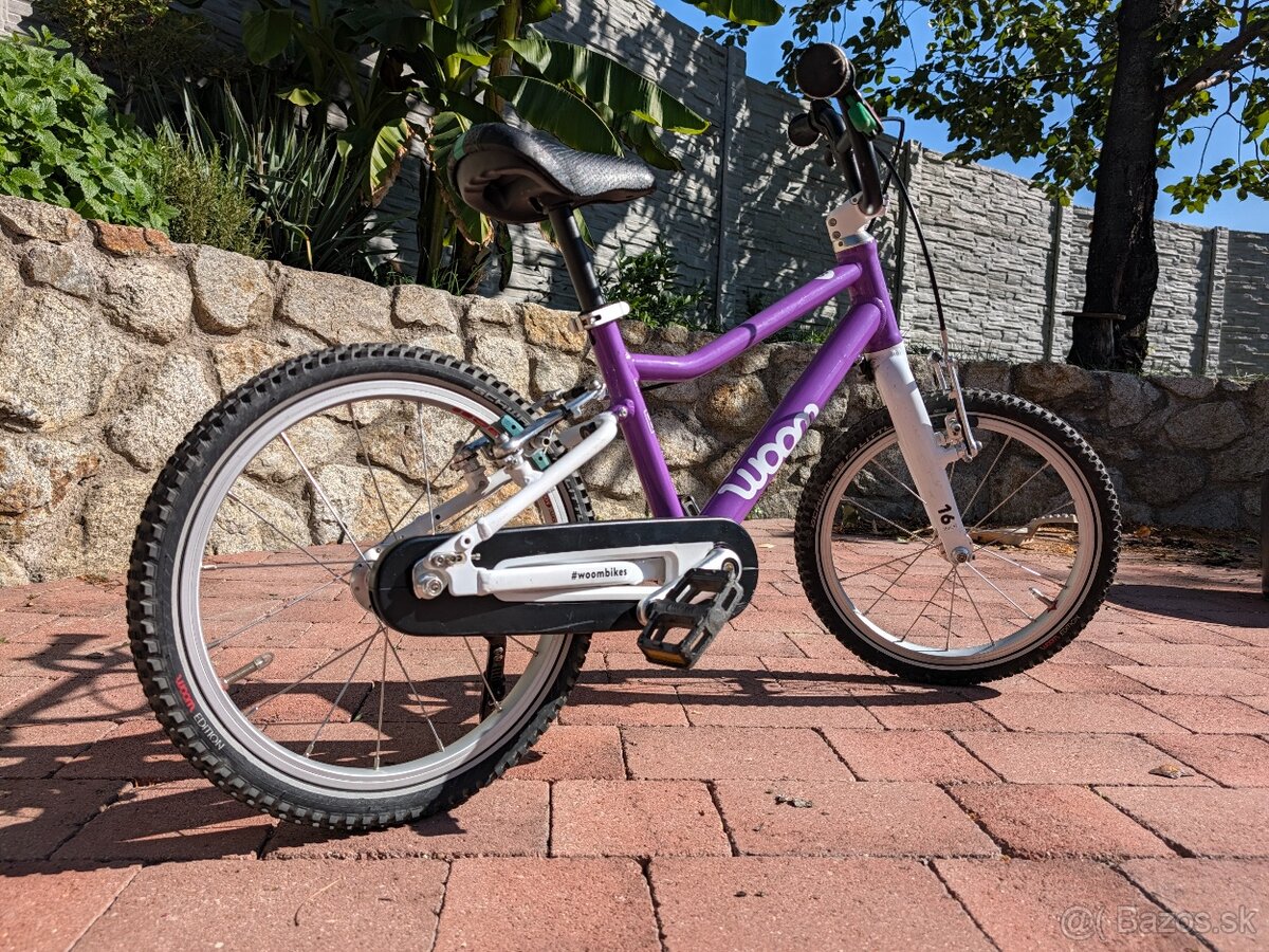 Woom 3 fialový bicykel 16 - 2