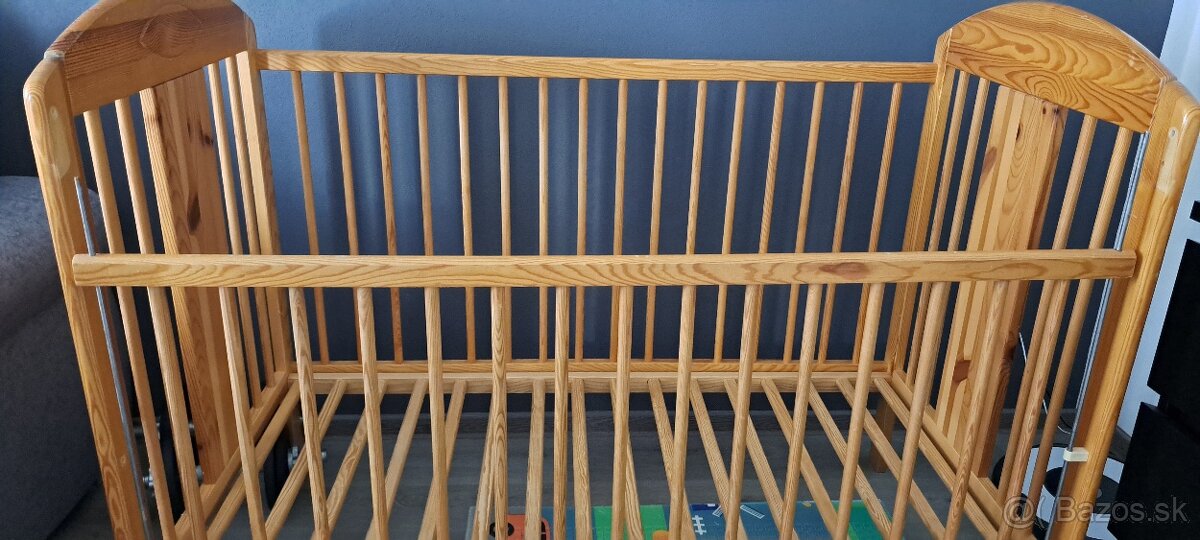 Detska drevena postielka 120x60cm - 2