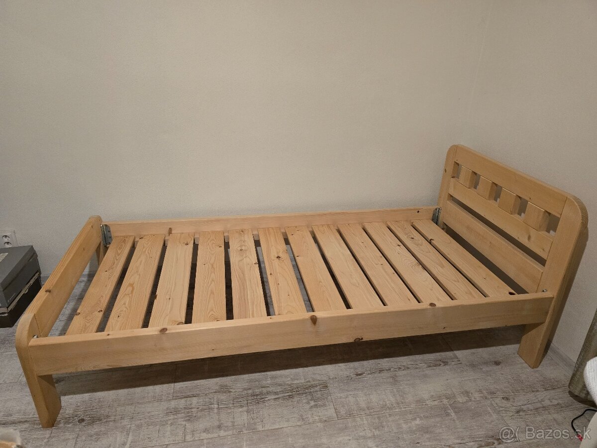 drevena borovicova postel 90x200 - 2