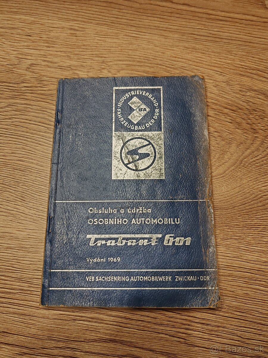 Kniha návod na údržbu a obsluhu Trabant 601 - 2