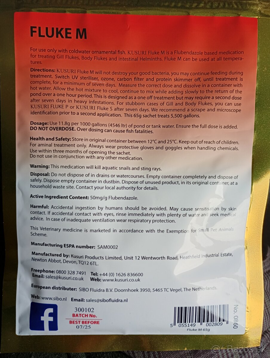 Liečivá pre koi ryby - 2