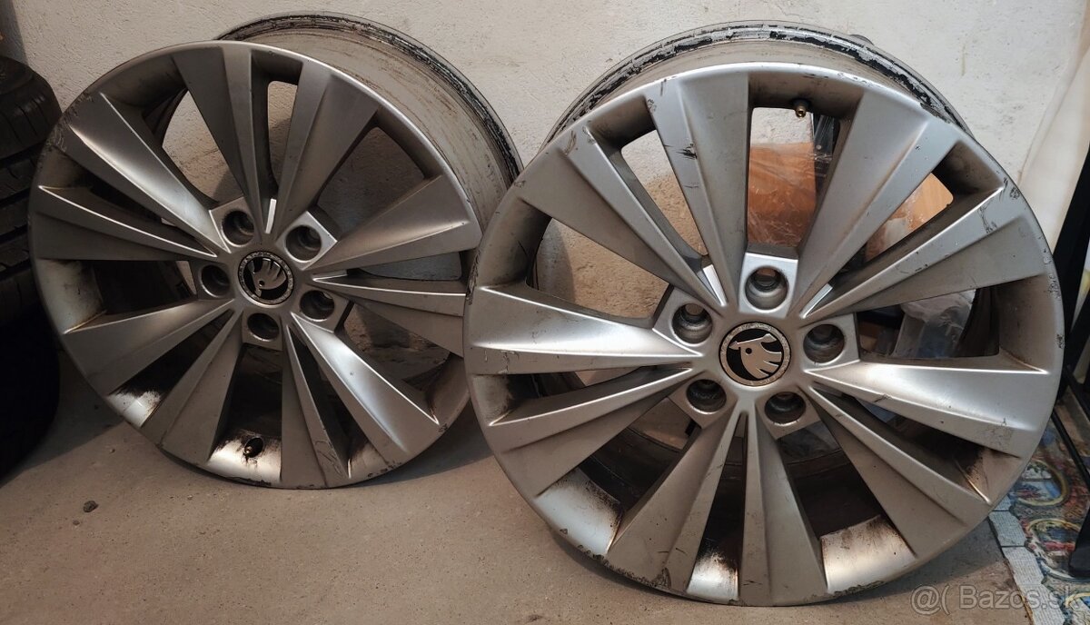 Originál Škoda hliníkové disky - 2