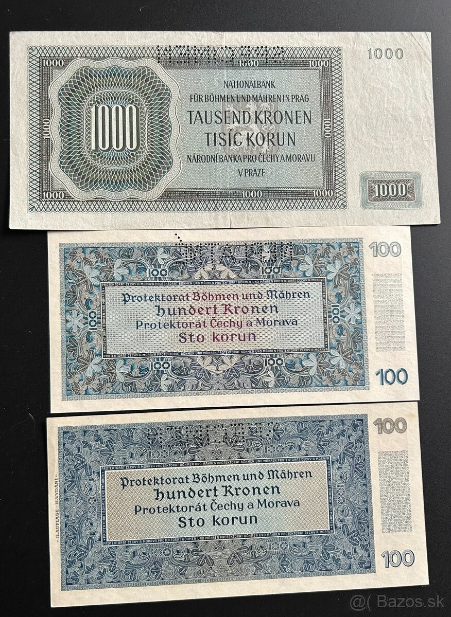 Bankovky Protektorát ČaM - 2