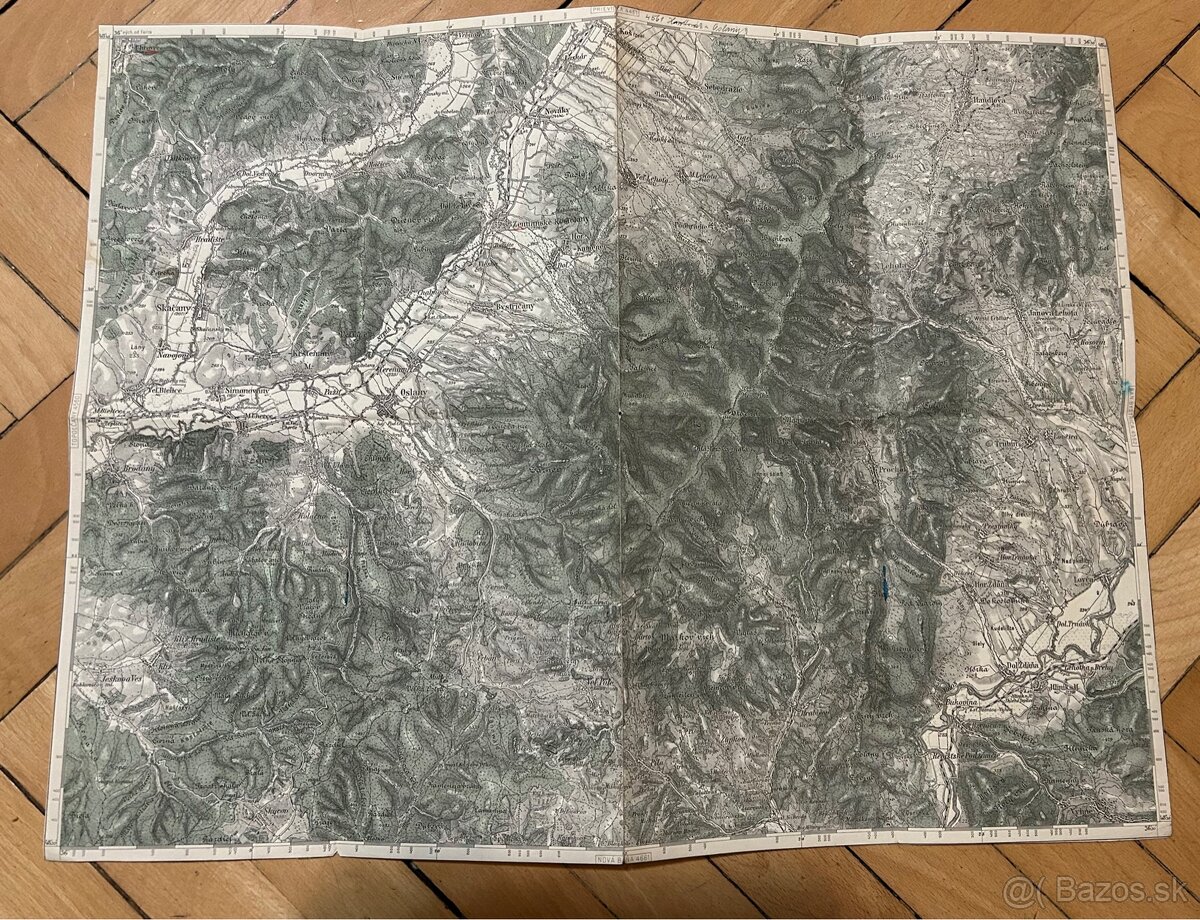 10 x mapy Slovenska, 30te roky - 2