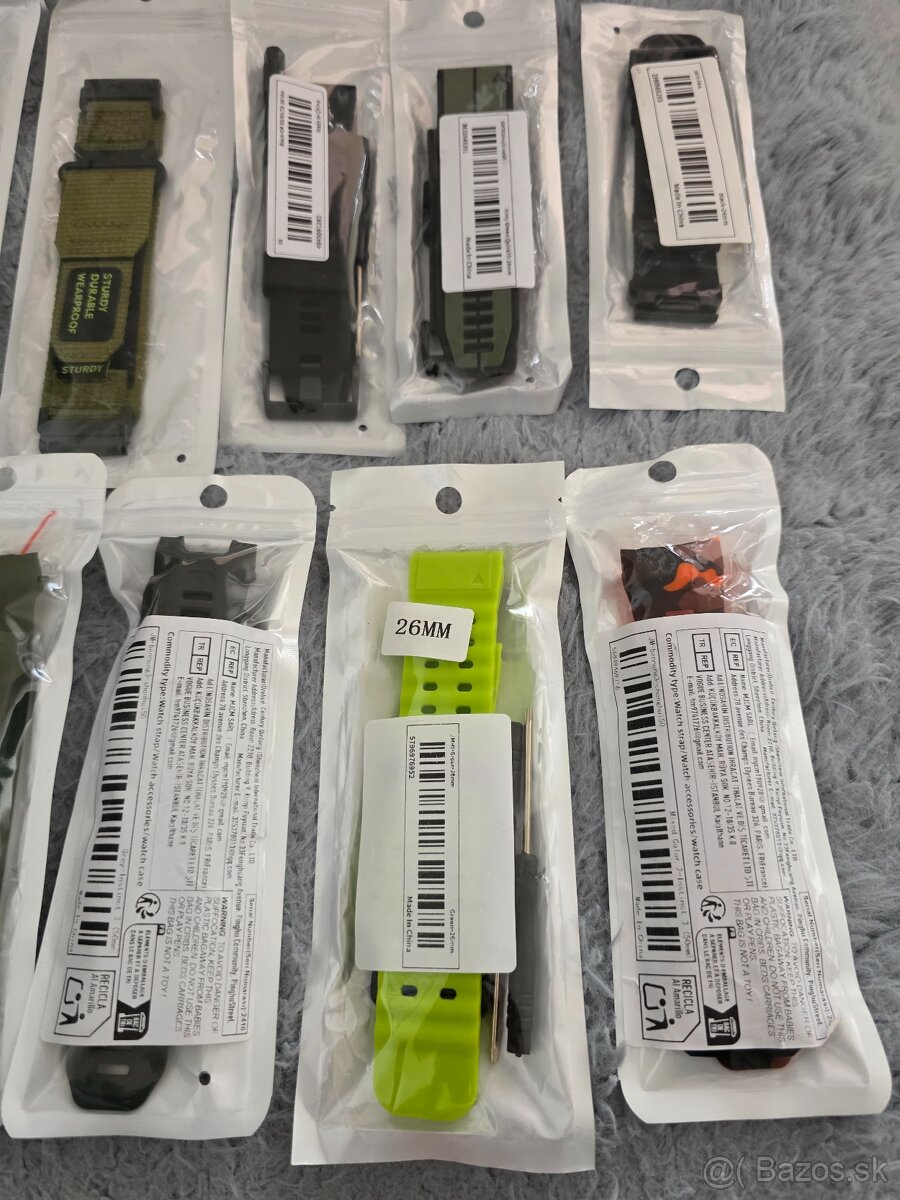 Predám náramky na Garmin hodinky 22 aj 26mm - 2