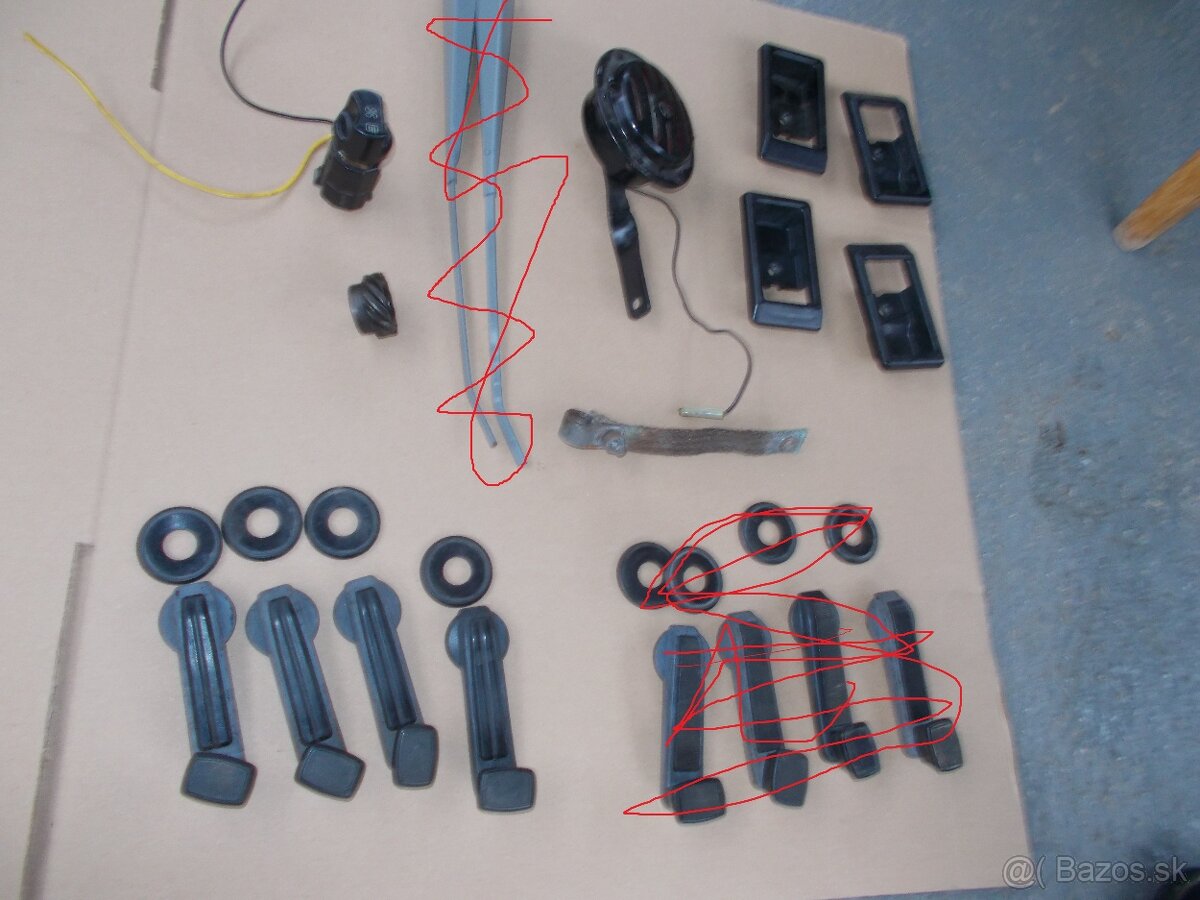 Predam pre skoda 105-120 kliky oken nove smerovky pruzi brzd - 2