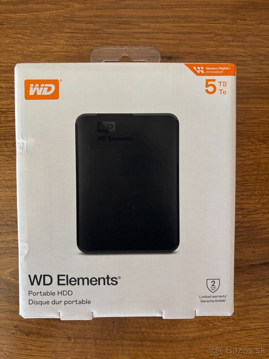 Externý disk WD Elements 5TB- NOVÝ A NEROZBALENÝ - 2