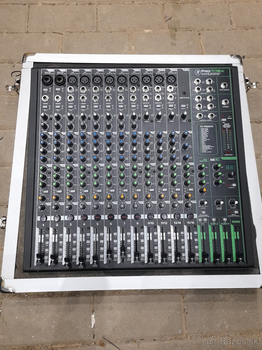 Predám zvukarský mix pult Mackie PRO FX 16 v 3 - 2