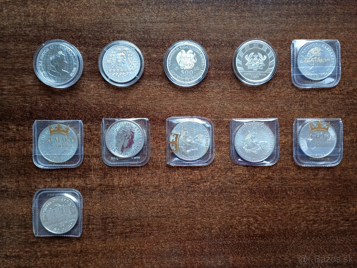 Zbierka strieborných investičných mincí - 2