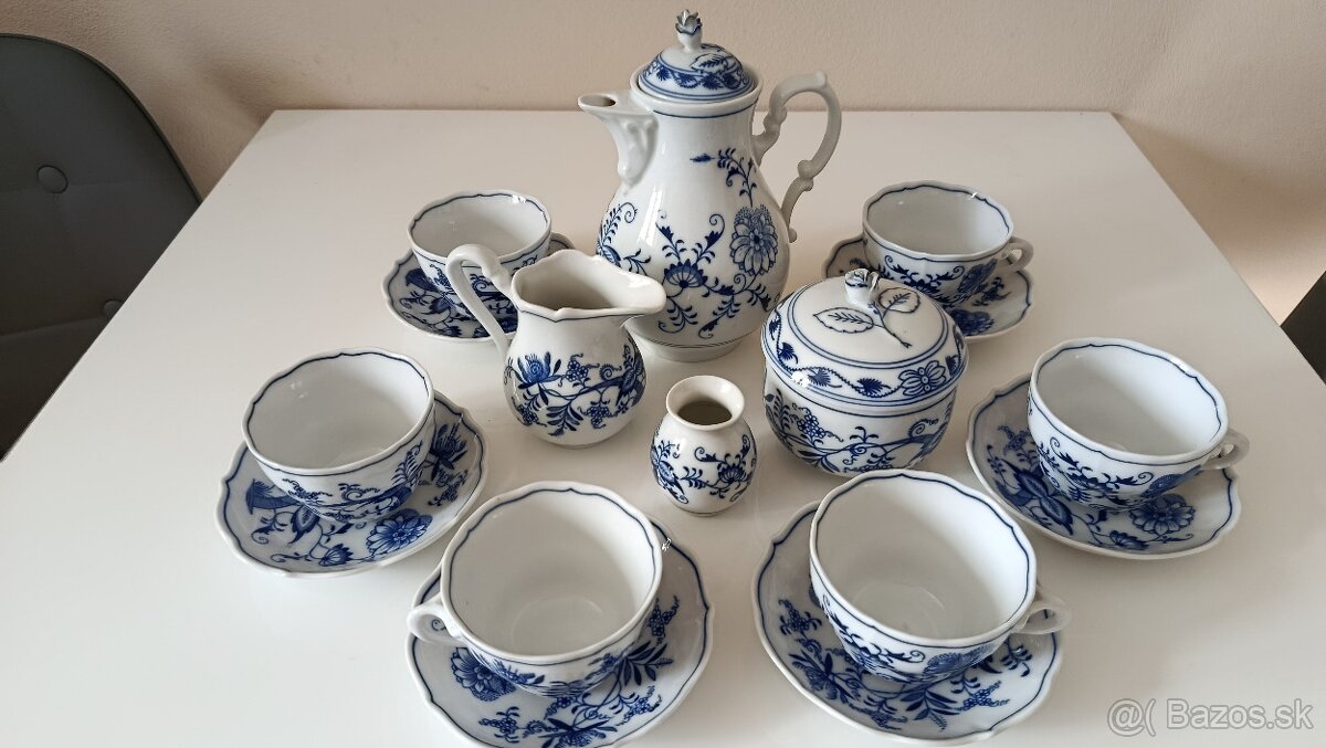 Čajový servis - cibuliak zn. Zweibelmuster - 2