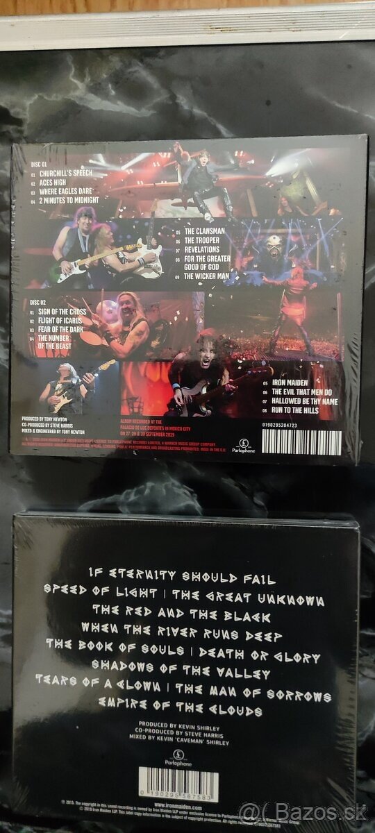Prodám CD Iron Maiden Nové a Hrané.1 - 2