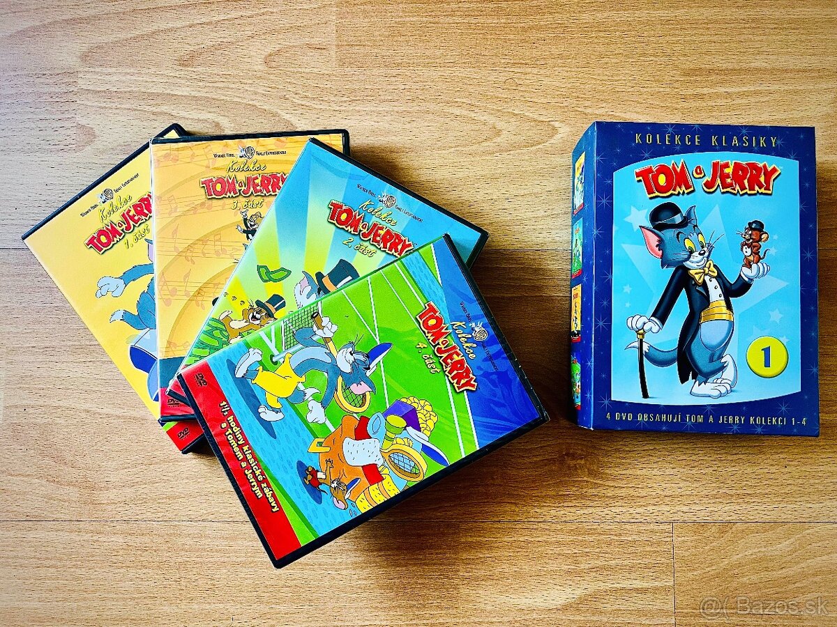 PREDÁM kolekciu DVD - Tom & Jerry 4ks - 2