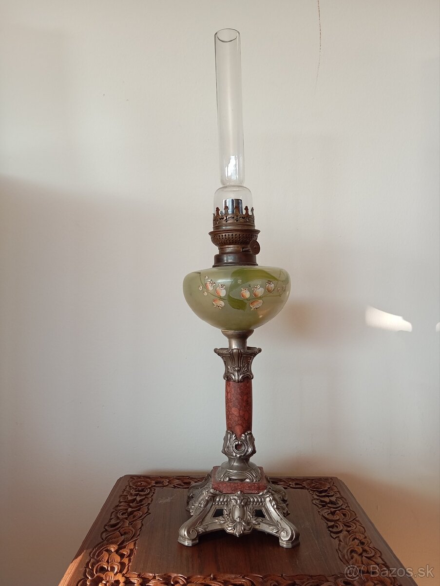 ✨Nádherná starožitná petrolejka 64 cm✨ - 2
