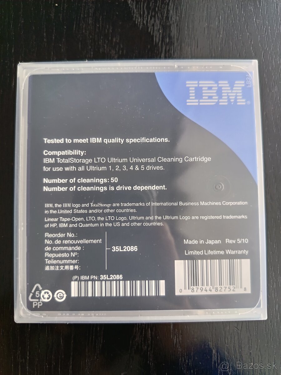 Predám pamäťové média IBM TotalStorage LTO Ultrium - 2