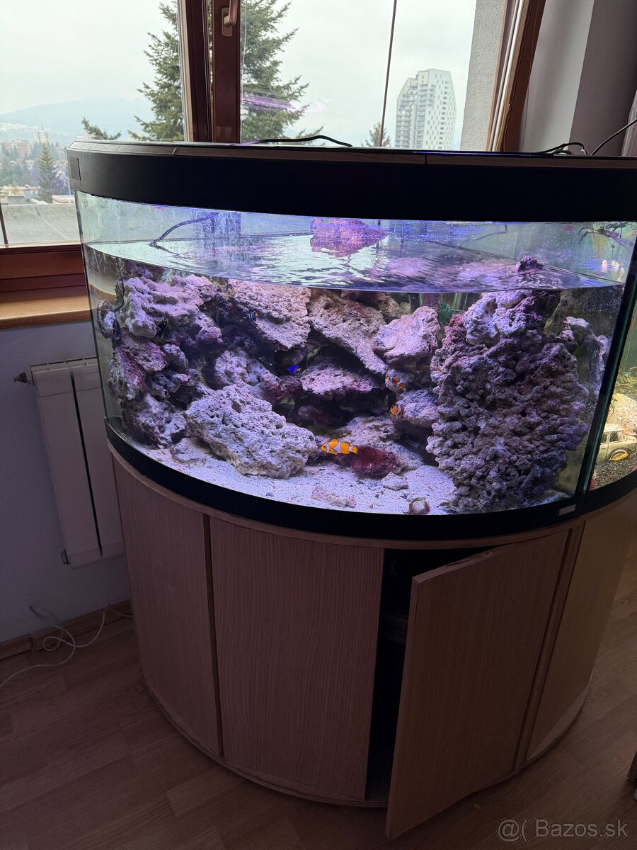 Rohové akvárium 200L - 2