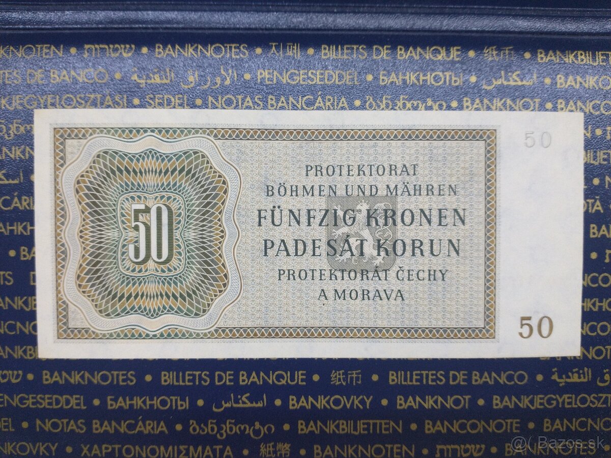 bankovky protektorát UNC - 2