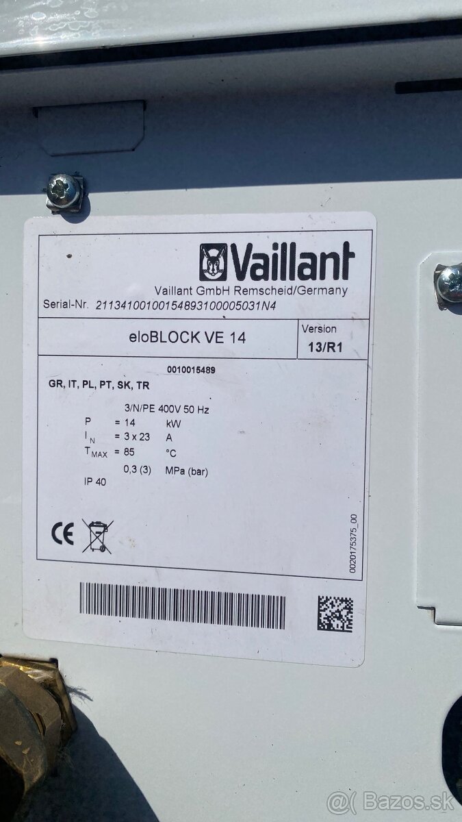 Vaillant eloblock ve14 - 2