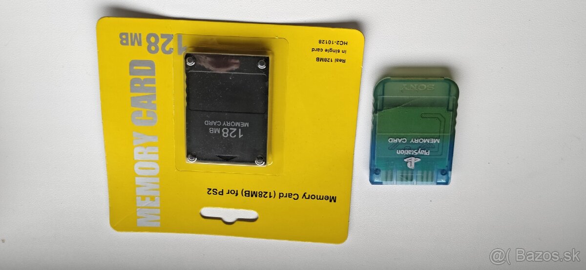 Predám playstation 2 memory card, 2 krát karta - 2