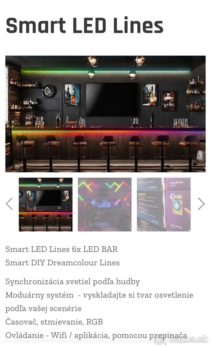 Smart led lines svetlo - 2