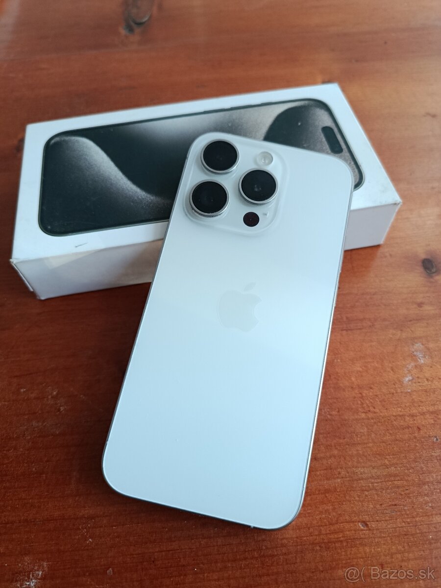 Predám biely iPhone 15 Pro 128 GB - 2