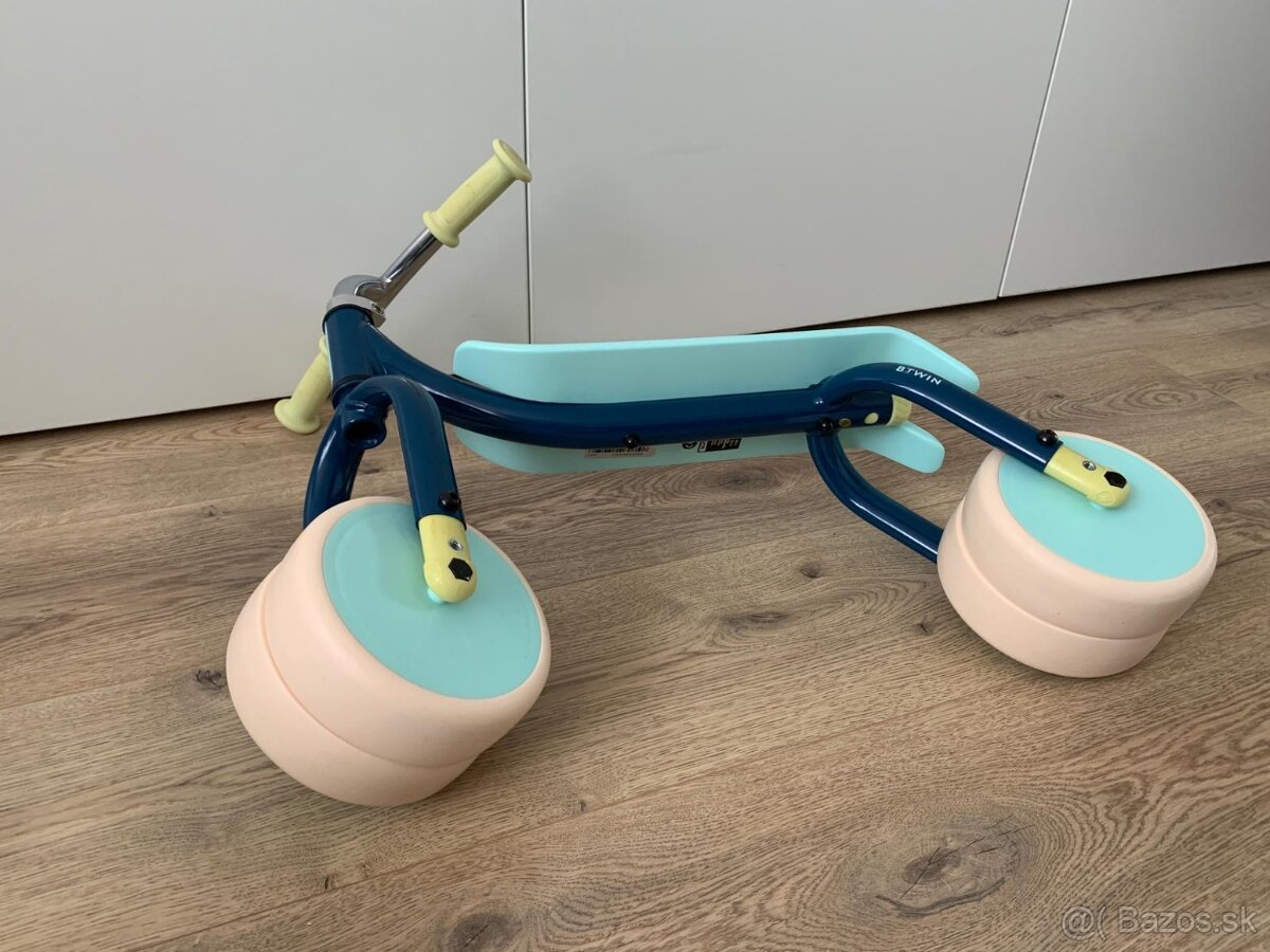Btwin Odrážadlo 2v1 modré - 2