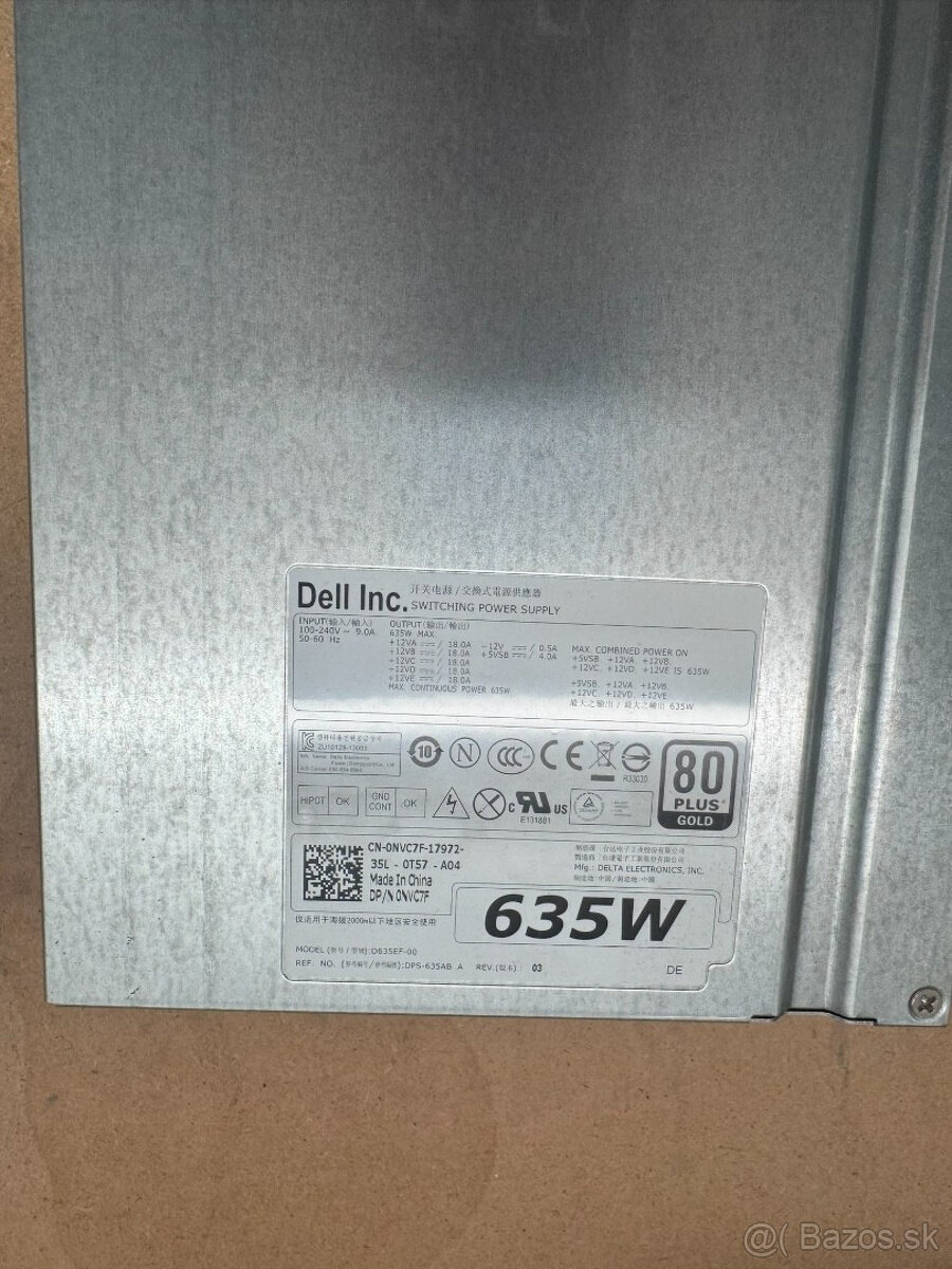 Predám použitý zdroj do počítača DELL Precision T3600 - 2