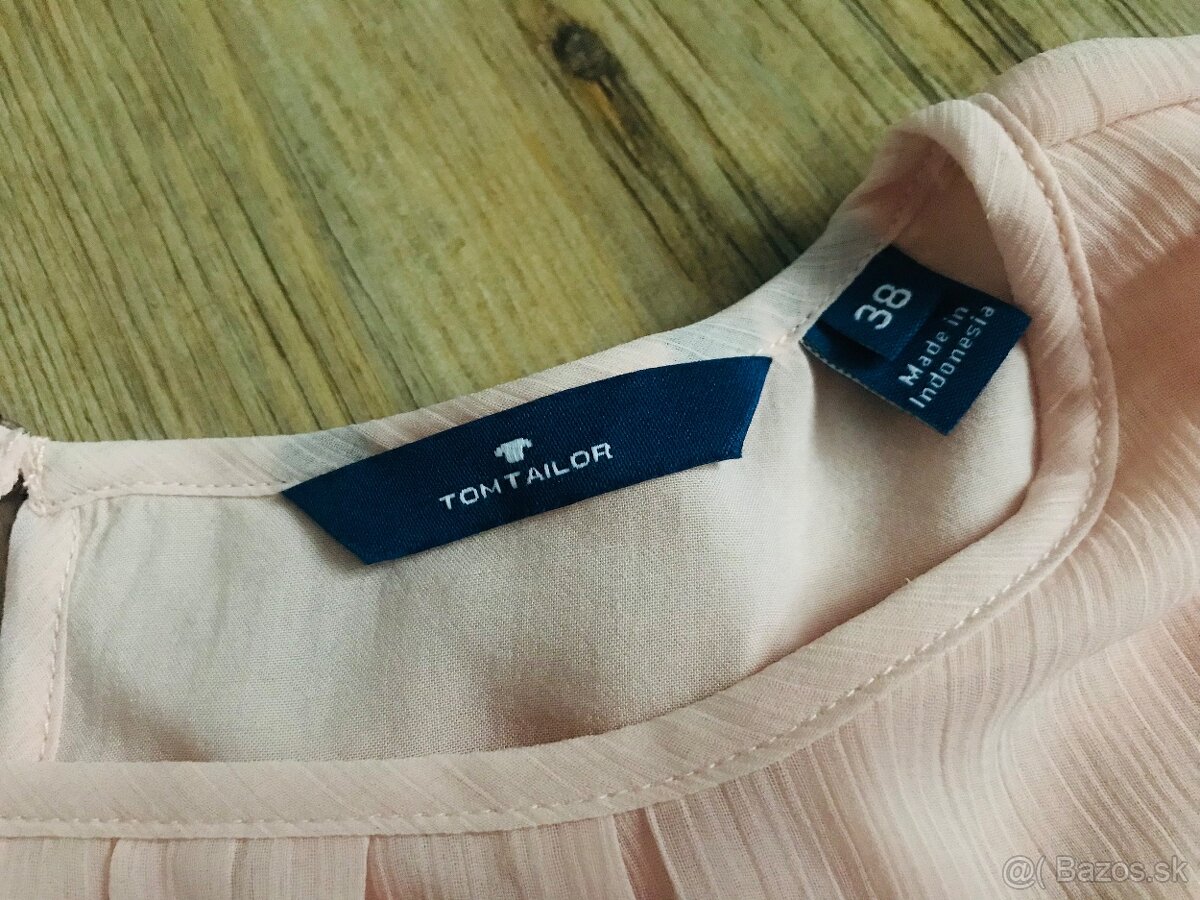 Ľahká bledoružová blúzka - 2