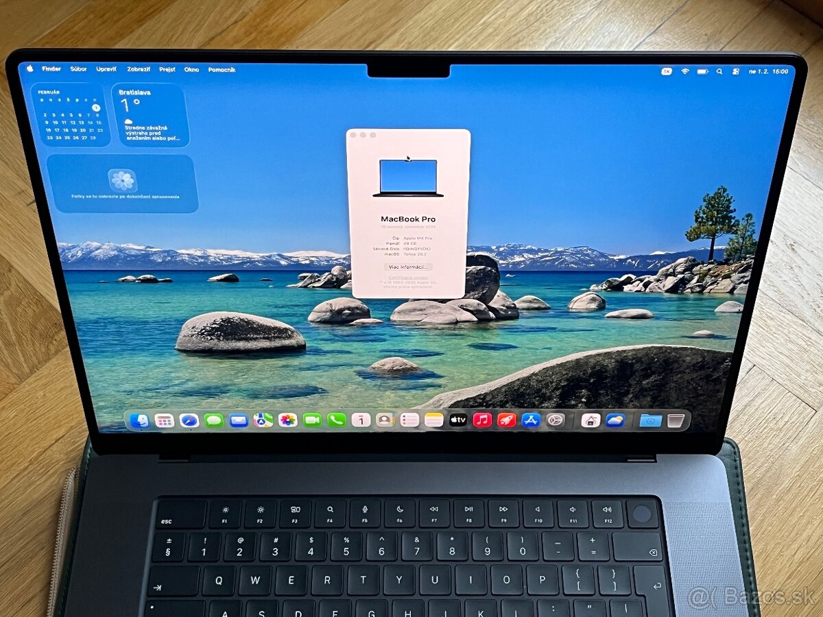 MacBook Pro 16" M4 Pro 14C CPU 20C GPU 48GB RAM 512GB CITAJ - 2