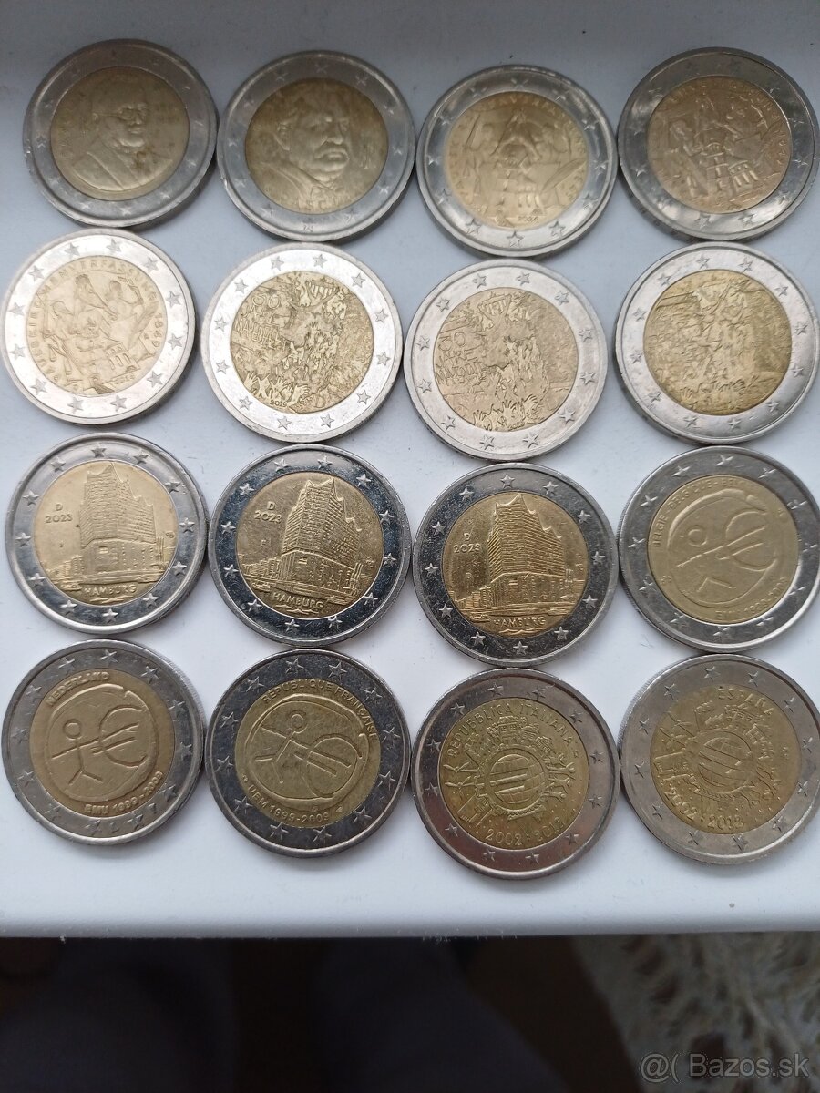 2euro obehove mince - 2