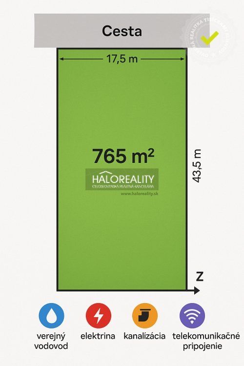 HALO reality - Predaj, pozemok pre rodinný dom   765 m2 Rako - 2