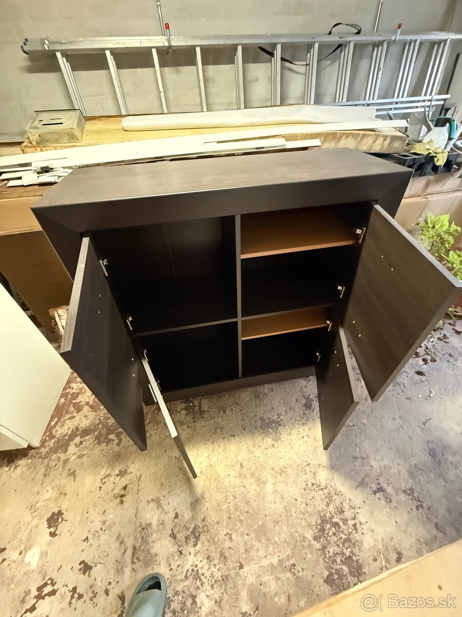 Predám 3 hnedé skrinky do obývačky / pracovne - 2