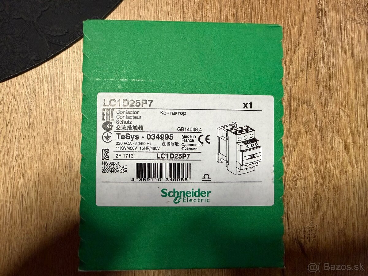 SCHNEIDER - ističe, prúdový chránič, stykač, relé - 2