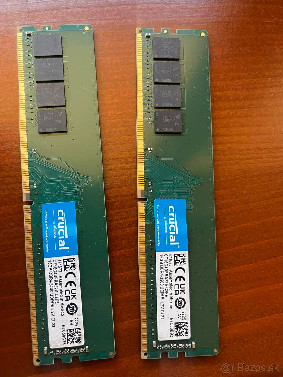 Crucial DDR4 3200MHz 16GB x2 - 2