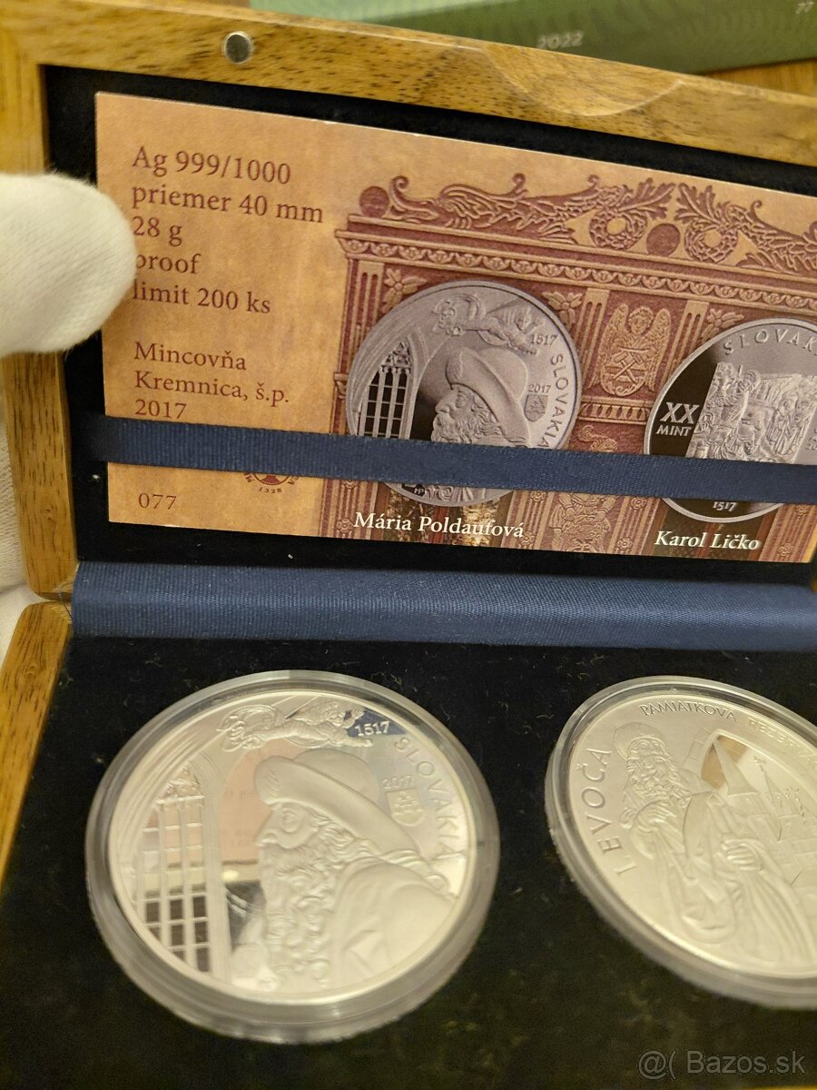 Investične strieborne mince proff - 2