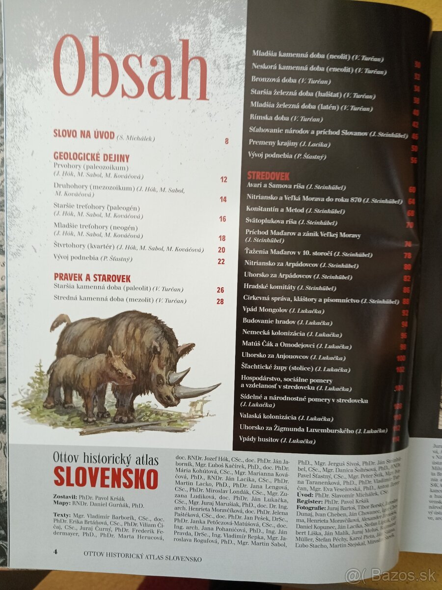 Ottov historický atlas SLOVENSKO - 2